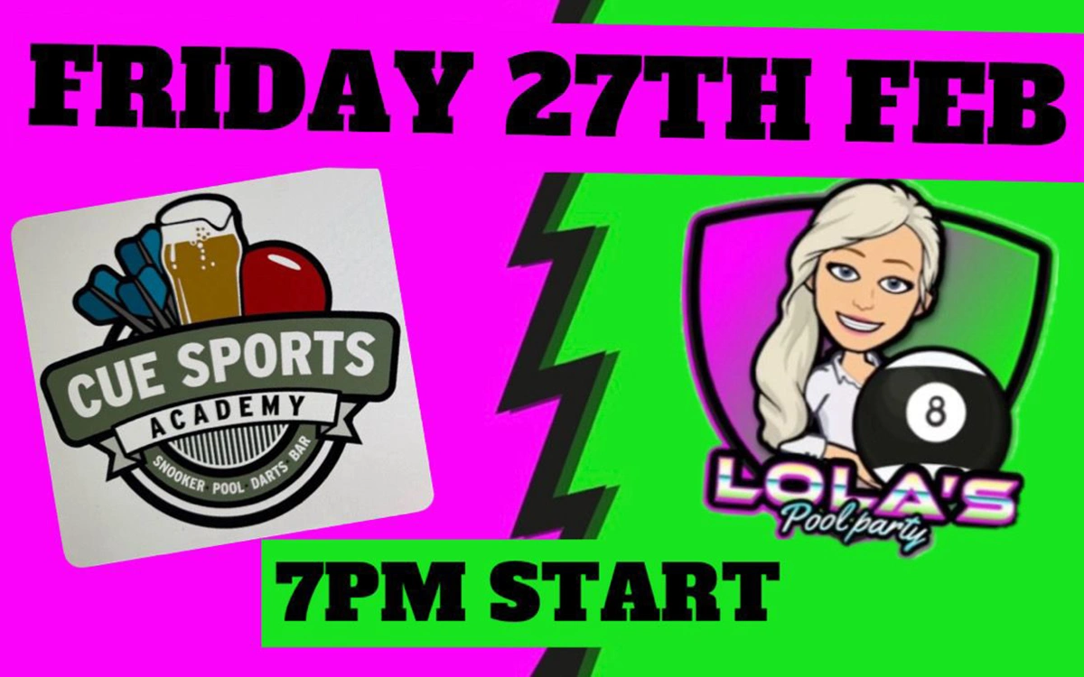 Lola's pool party at cue sports academy Torquay